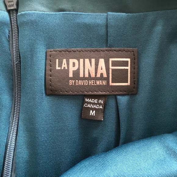 LaPina By David Helwani 18” Short Green Skirt Size M - Picture 5 of 8